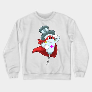 Hero as Nurse with Syringe Crewneck Sweatshirt